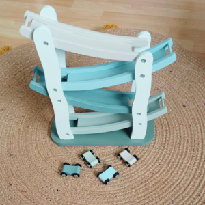 Circuit de course bleu