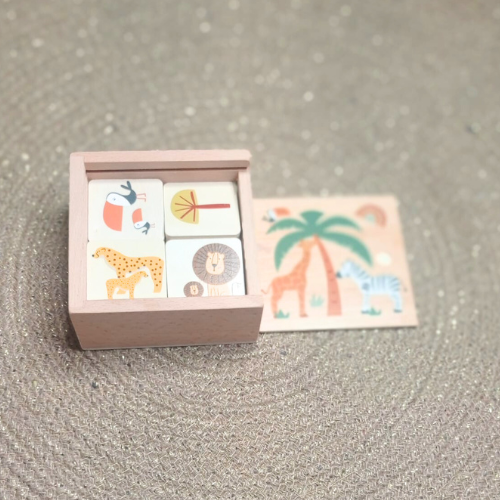 Mémo safari en bois